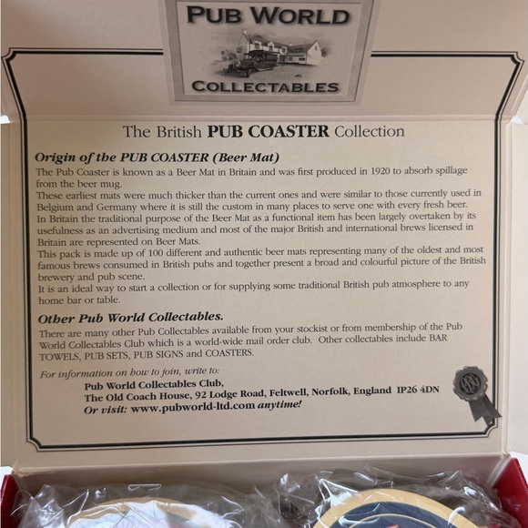 British Pub Coasters Set - Picture 4 of 16